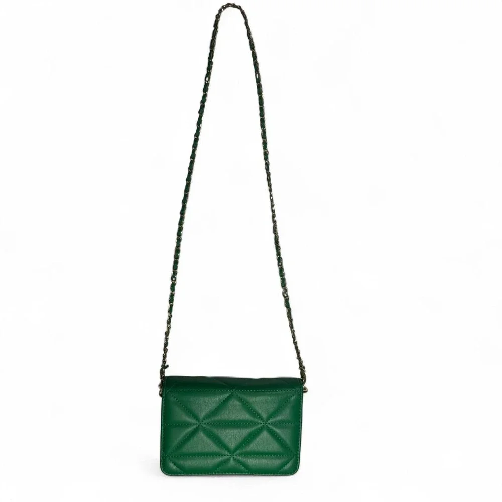 bebe green quilted